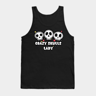 Crazy Skulls Lady Tank Top